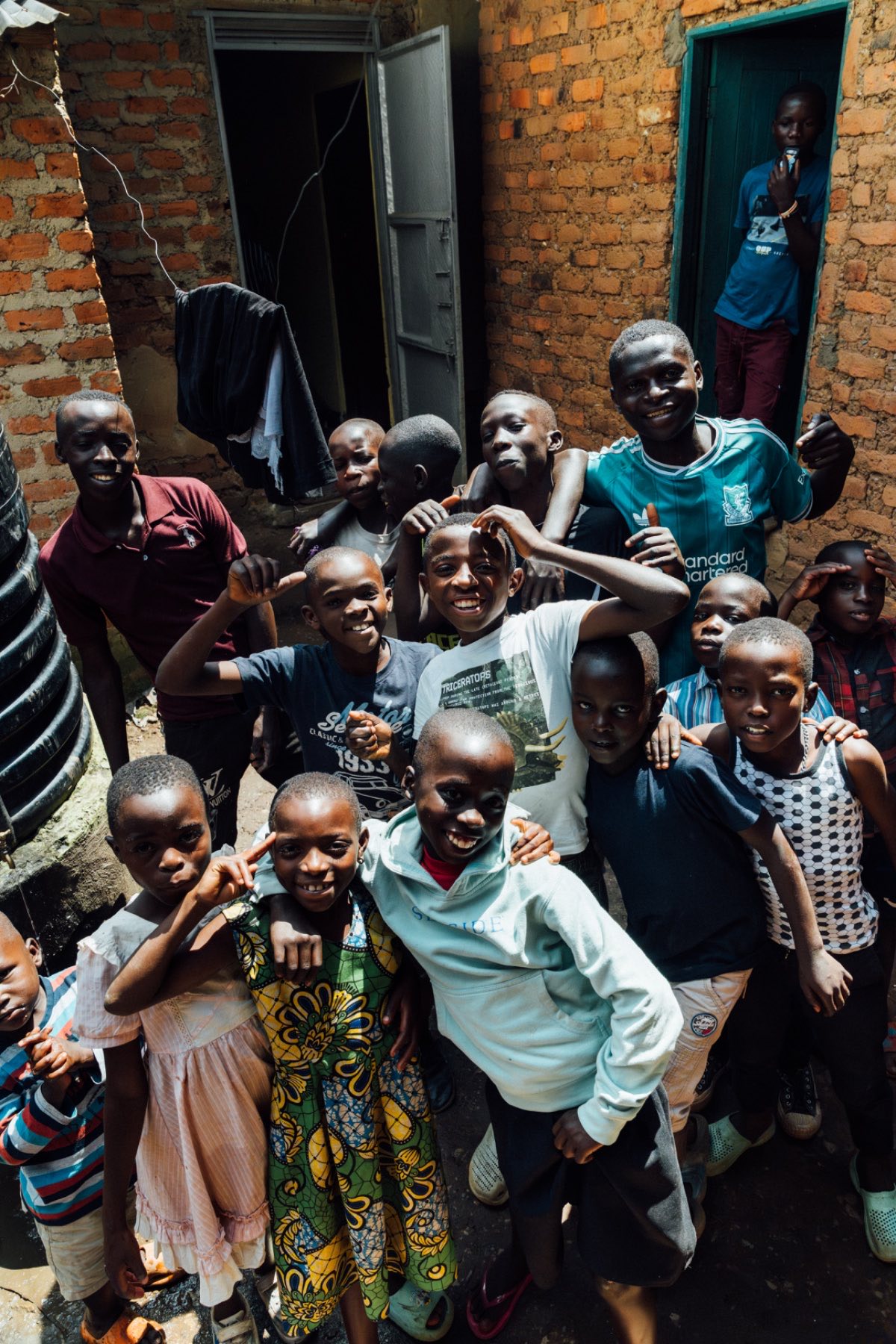 Children at HopeKitchen Buhoma smiling and full of energy